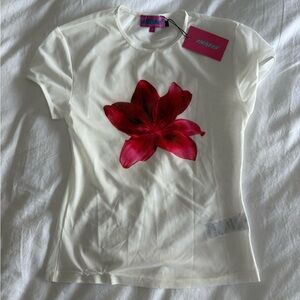 Edikted Flower Mesh Top